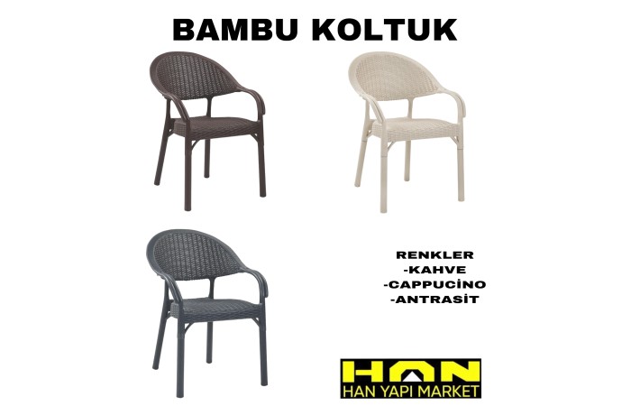 Bambu Sandalye 6'lı Takım Ayrancılar