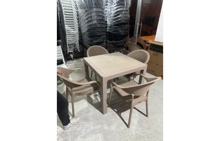 Bambu Sandalye 6'lı Takım Ayrancılar