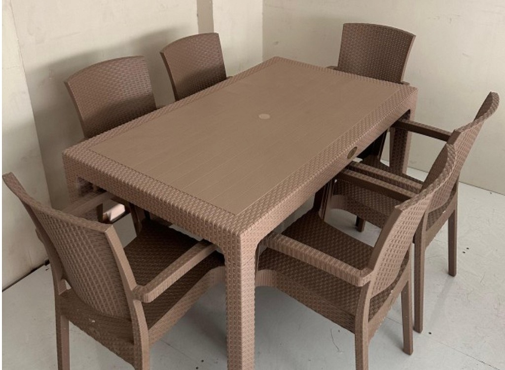 Sofya Rattan Takım 90*150 Cappucino