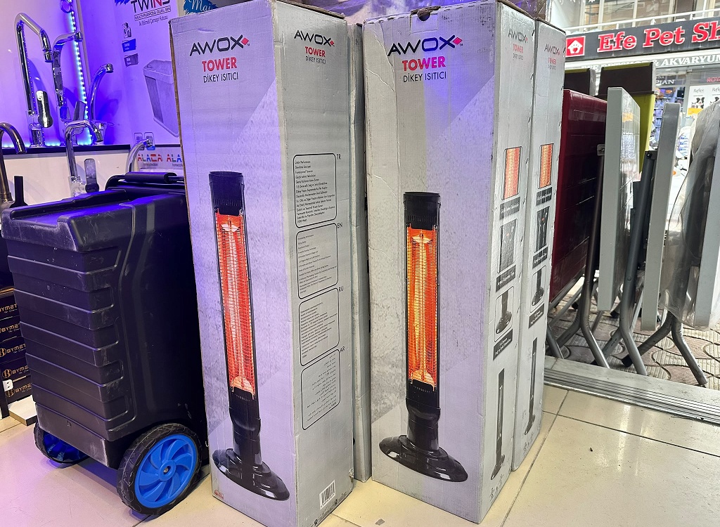 AWOX Tower Döner Dikey Isıtıcı – 2 Kademeli