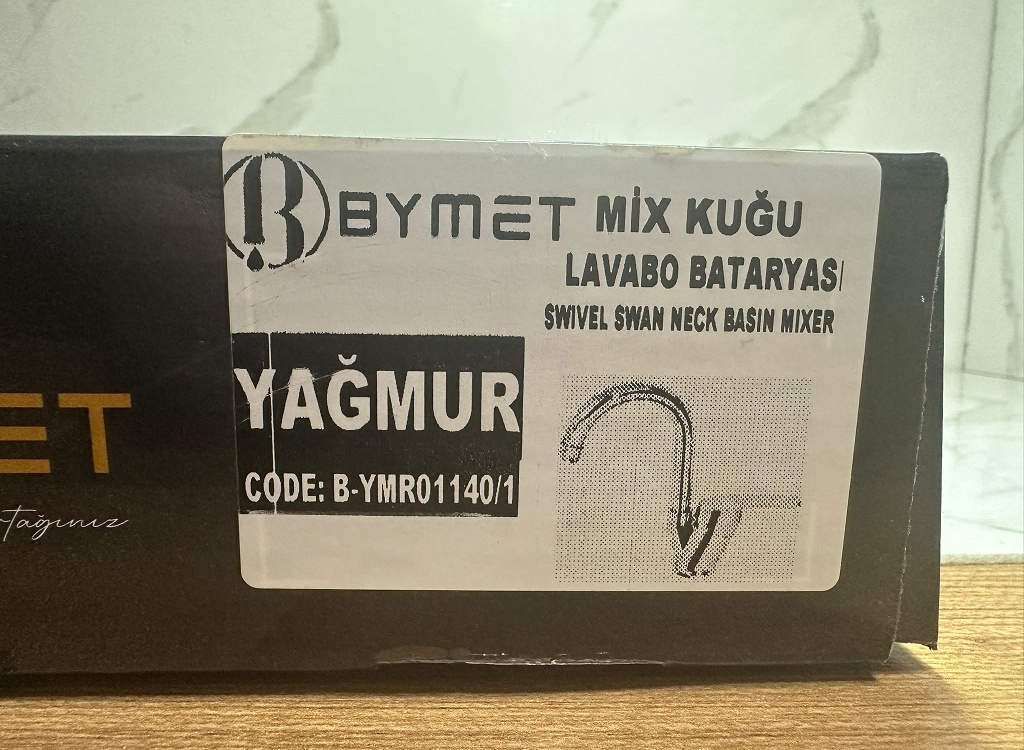 Bymet Yağmur Mix Kuğu Lavabo Bataryası