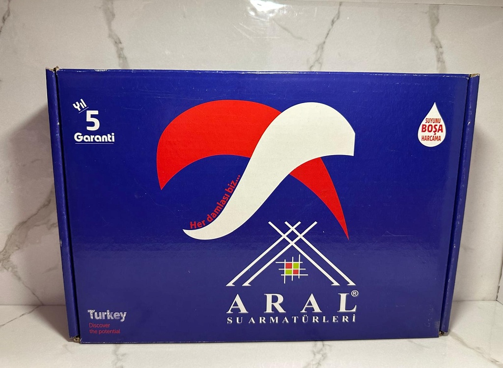 Hilal Serisi – Siyah / Krom Standart Lavabo Bataryası