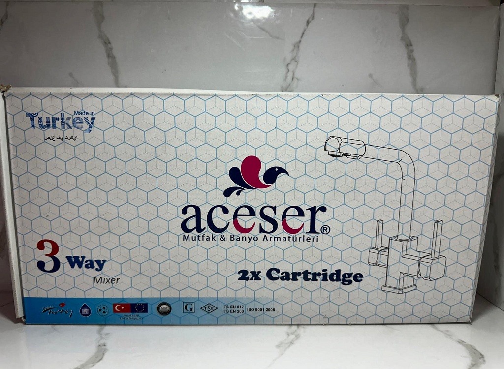 Aceser Elit – Mix Kuğu Çift Çıkışlı Temiz Su Mutfak Bataryası