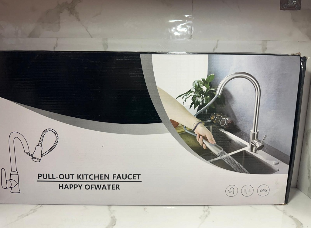 Pull-Out / Spiralli Çek-Çıkar Fonksiyonlu Mutfak Bataryası (Inox / Fırçalı Çelik)